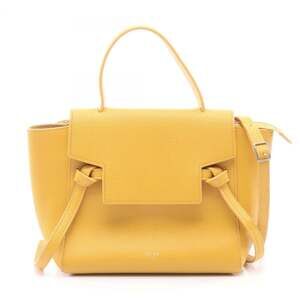 Celine BELT BAG NANO handbag, leather, women's, yellow.
